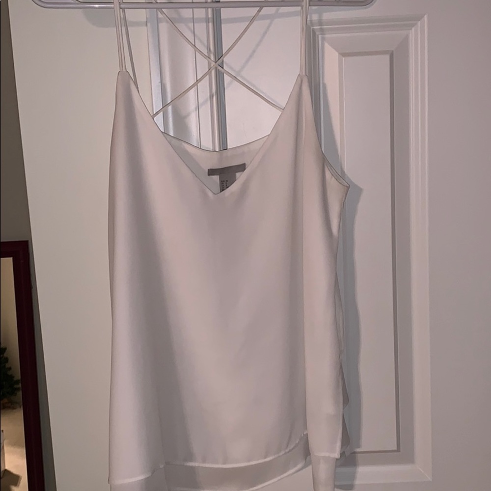 H&M white spaghetti strap top